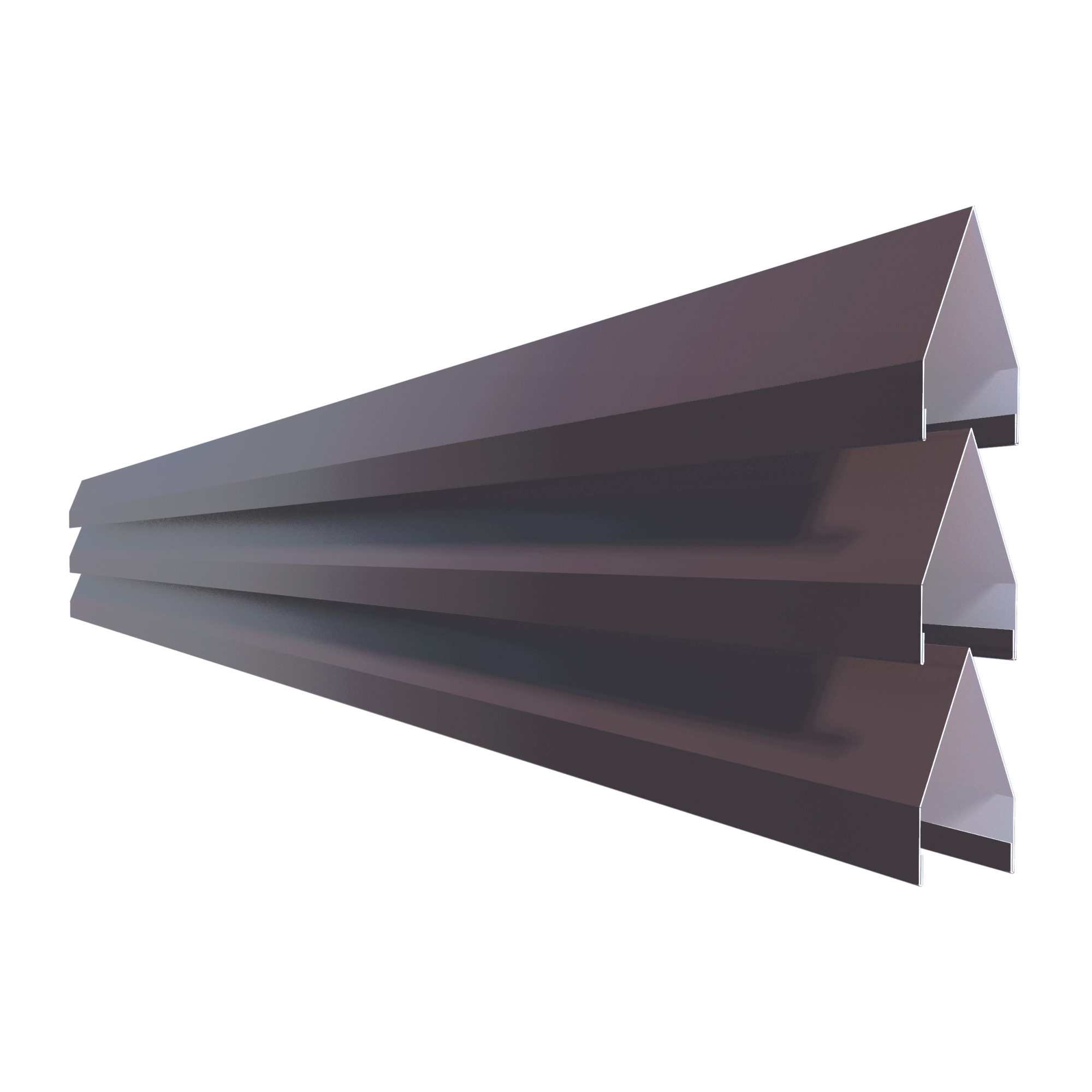 Element jaluza gard sageata V75, 0.50 mm, culoare maro RAL 8017 MS