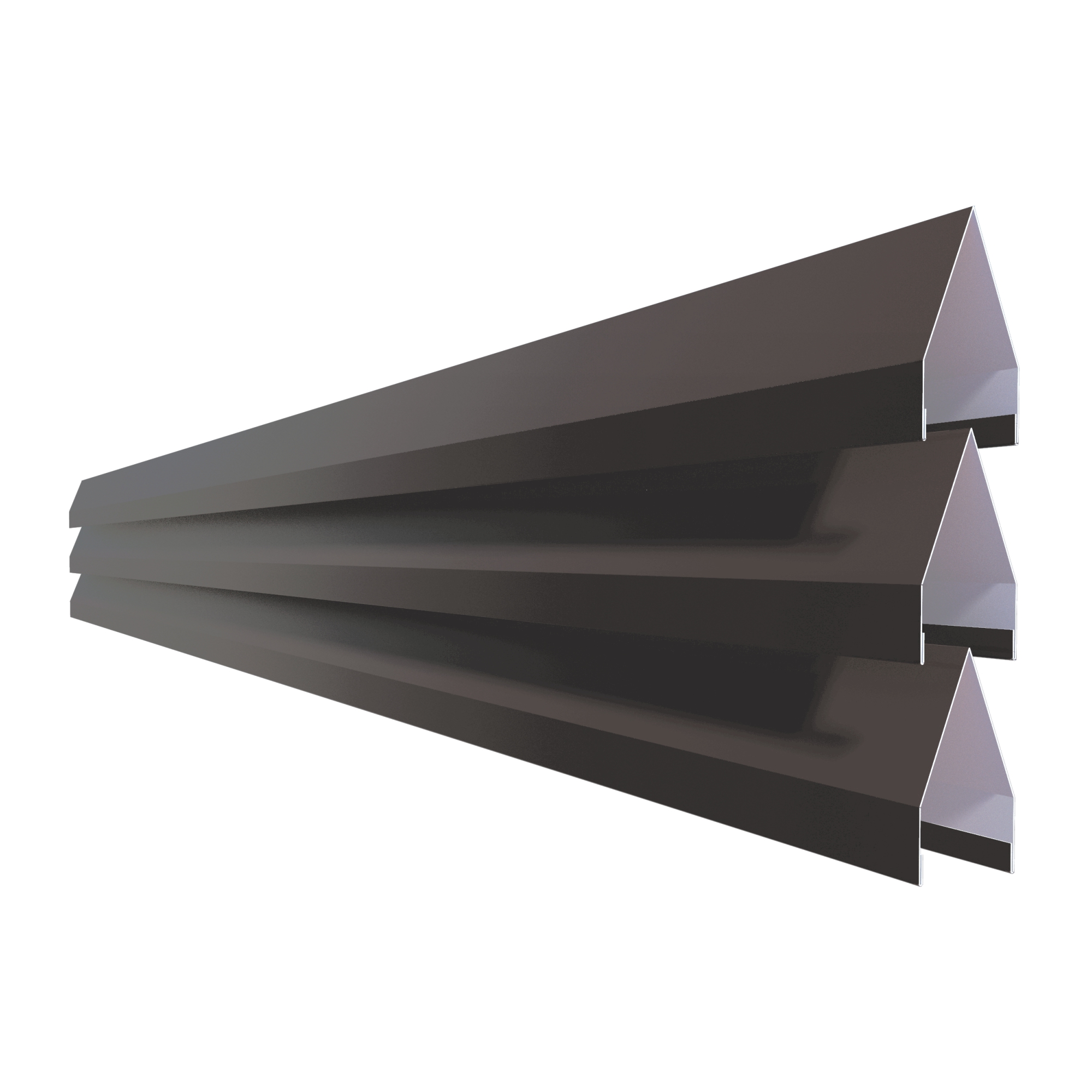 Element jaluza gard sageata V75, 0.50 mm, culoare maro-grafit RAL 8019 MS