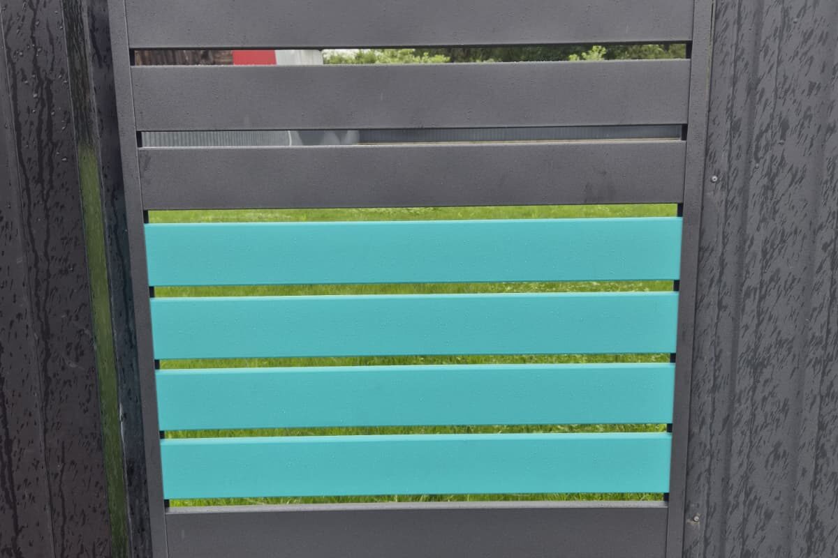 Gard rectangular 80×20 – Gri Grafit 7024 MS + RUF