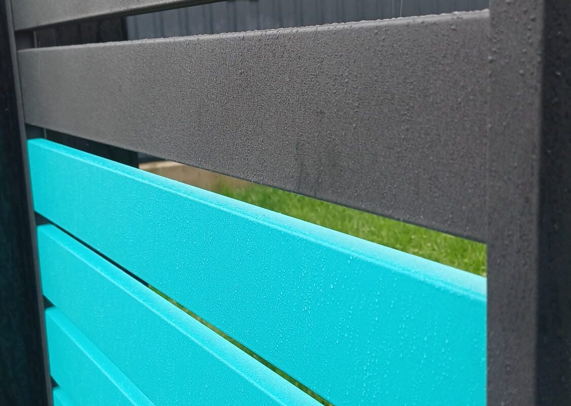 Gard rectangular 80×20 – Gri Grafit 7024 MS + RUF