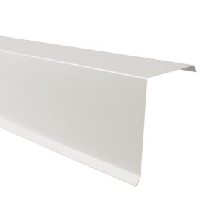 Bordură fronton mare RUFSTER Eco – 0,45 mm – Alb RAL 9002 – Poliester lucios
