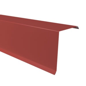 Bordură fronton mare RUFSTER Premium – 0,50 mm – Roșu RAL 3011 – Poliester mat structurat (MS)