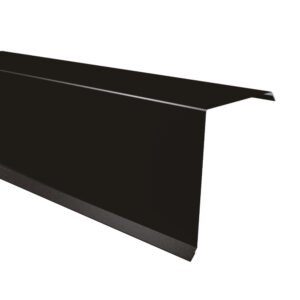 Bordură fronton mare RUFSTER Premium – 0,50 mm – Negru RAL 9005 – Poliester lucios