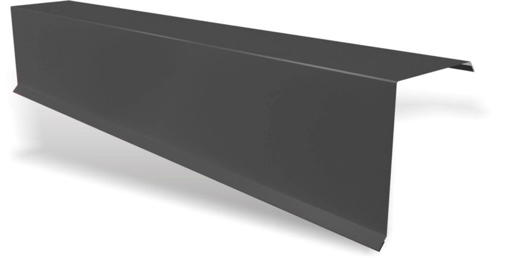 Bordură fronton standard RUFSTER Eco – 0,45 mm – Gri-grafit RAL 7024 – Poliester mat structurat (MS)