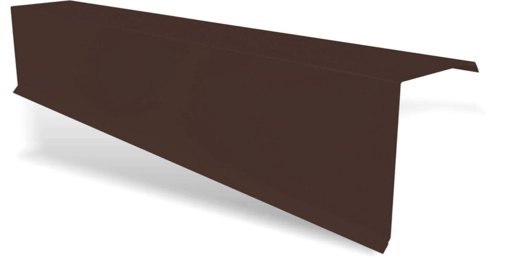 Bordură fronton standard RUFSTER Extra – 0,55 mm – Maro-grafit RAL 8019 – Super-poliester MPR