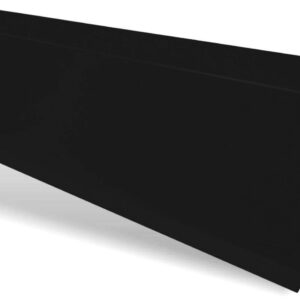 Bordură fronton standard RUFSTER Extra – 0,55 mm – Negru RAL 9005 – Super-poliester MPR