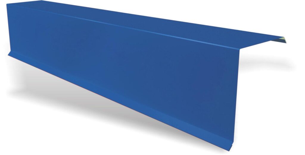 Bordură fronton standard RUFSTER Premium – 0,50 mm – Albastru RAL 5010 – Poliester lucios