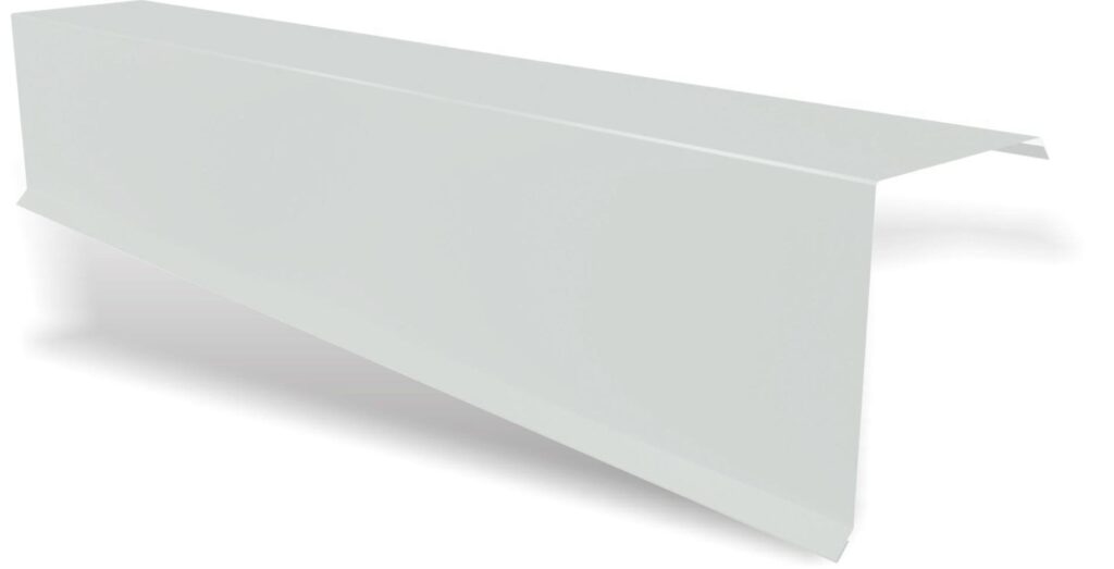 Bordură fronton standard RUFSTER Premium – 0,50 mm – Gri-aluminiu RAL 9006 – Poliester lucios