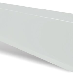 Bordură fronton standard RUFSTER Premium – 0,50 mm – Gri-aluminiu RAL 9006 – Poliester lucios