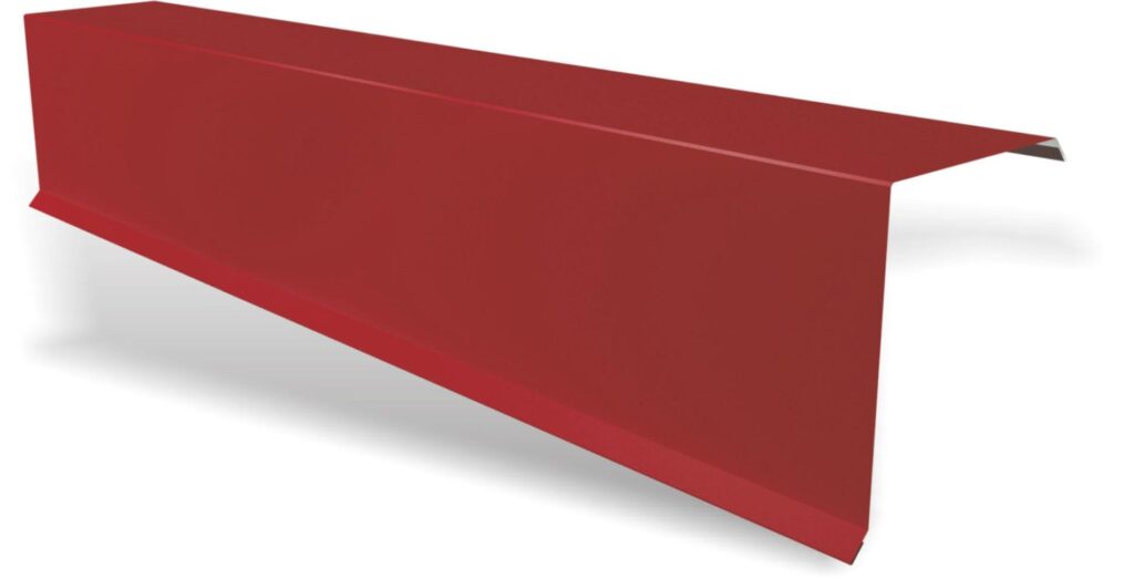 Bordură fronton standard RUFSTER Premium – 0,50 mm – Cărămiziu RAL 3009 – Poliester mat structurat (MS)
