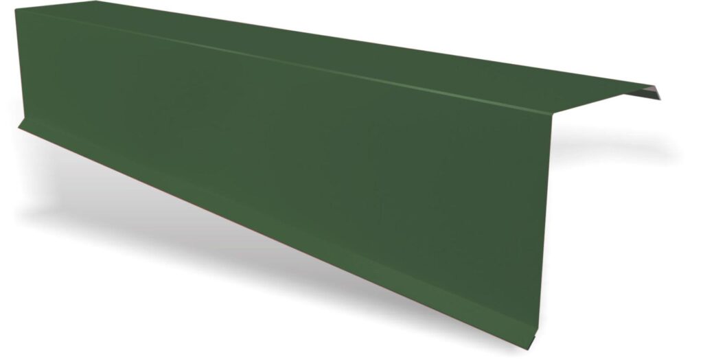 Bordură fronton standard RUFSTER Premium – 0,50 mm – Verde-crom RAL 6020 – Poliester mat structurat (MS)