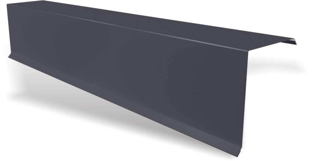 Bordură fronton standard RUFSTER Premium – 0,50 mm – Gri-antracit RAL 7016 – Poliester mat structurat (MS)
