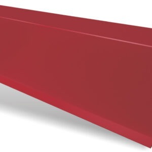 Bordură fronton standard RUFSTER Premium – 0,50 mm – Roșu RAL 3011 – Poliester lucios