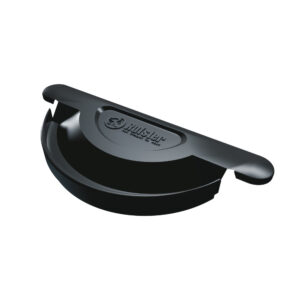Capac jgheab RUFSTER Q125 negru 9005 (universal)
