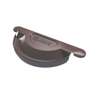 Capac jgheab RUFSTER Q150 brun 8019 (universal)