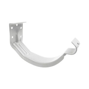 Cârlig jgheab RUFSTER – 1,6 mm – Alb RAL 9002 – Zincat
