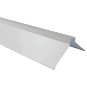 Coamă dreaptă RUFSTER Eco – 0,45 mm – Gri-aluminiu RAL 9006 – Poliester lucios