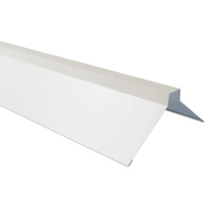 Coamă dreaptă RUFSTER Premium – 0,50 mm – Alb RAL 9002 – Poliester lucios