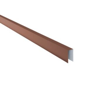 Coamă pentru gard RUFSTER Eco – 0,45 mm – Maro-cupru RAL 8004 – Poliester mat structurat (MS)