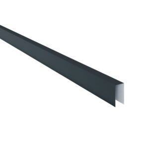 Coamă pentru gard RUFSTER Eco – 0,45 mm – Negru RAL 9005 – Poliester mat structurat (MS)