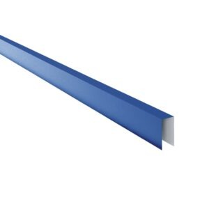 Coamă pentru gard RUFSTER Premium – 0,50 mm – Albastru RAL 5010 – Poliester lucios