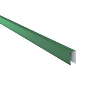 Coamă pentru gard RUFSTER Premium – 0,50 mm – Verde RAL 6005 – Poliester mat structurat (MS)