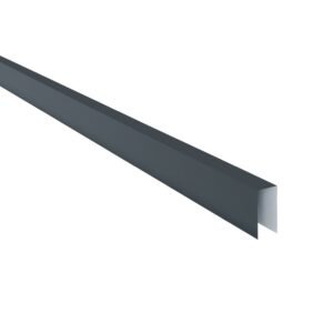 Coamă pentru gard RUFSTER Premium – 0,50 mm – Gri-antracit RAL 7016 – Poliester mat structurat (MS)