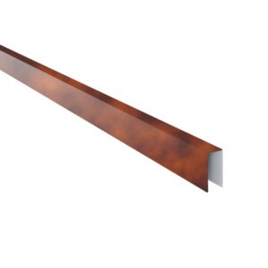 Coamă pentru gard RUFSTER Premium – 0,50 mm – Maro-cupru RAL 8004 – Poliester lucios