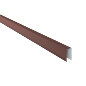 Coamă pentru gard RUFSTER Premium – 0,50 mm – Maro RAL 8017 – Poliester mat structurat (MS)