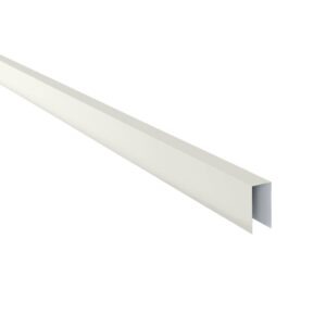 Coamă pentru gard RUFSTER Premium – 0,50 mm – Alb RAL 9002 – Poliester lucios