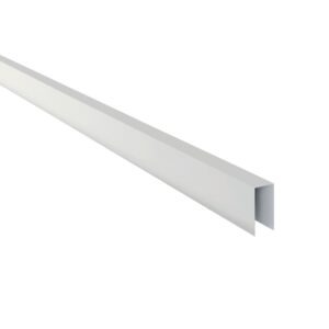 Coamă pentru gard RUFSTER Premium – 0,50 mm – Gri-aluminiu RAL 9006 – Poliester lucios