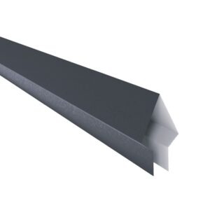 Coamă pentru gard tip săgeată RUFSTER Eco – 0,45 mm – Gri-grafit RAL 7024 – Poliester mat structurat (MS)