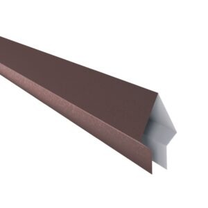 Coamă pentru gard tip săgeată RUFSTER Eco – 0,45 mm – Maro RAL 8017 – Poliester mat structurat (MS)