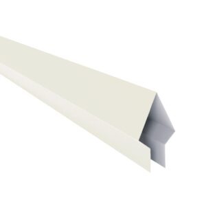 Coamă pentru gard tip săgeată RUFSTER Eco – 0,45 mm – Alb RAL 9002 – Poliester lucios