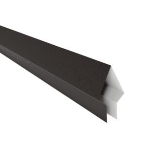Coamă pentru gard tip săgeată RUFSTER Eco – 0,45 mm – Negru RAL 9005 – Poliester lucios