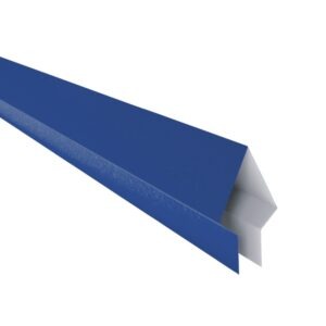 Coamă pentru gard tip săgeată RUFSTER Premium – 0,50 mm – Albastru RAL 5010 – Poliester lucios