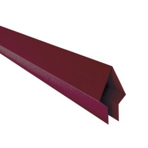 Coamă pentru gard tip săgeată RUFSTER – 0,60 mm – Vișiniu RAL 3005 – PURAL / PUR
