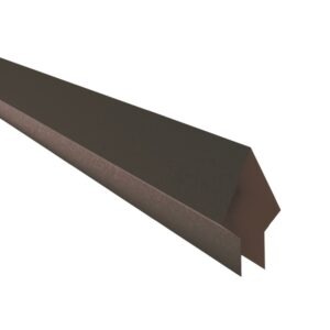 Coamă pentru gard tip săgeată RUFSTER – 0,60 mm – Maro-grafit RAL 8019 – PURAL / PUR