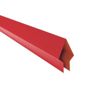 Coamă pentru gard tip săgeată RUFSTER – 0,60 mm – Roșu RAL 3011 – PURAL / PUR