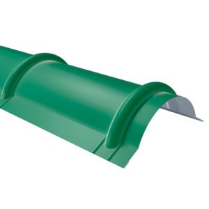 Coamă semirotundă pentru țiglă RUFSTER Eco – 0,45 mm – Verde RAL 6005 – Poliester mat structurat (MS)