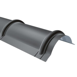 Coamă semirotundă pentru țiglă RUFSTER Premium – 0,50 mm – Gri-antracit RAL 7016 – Poliester mat structurat (MS)