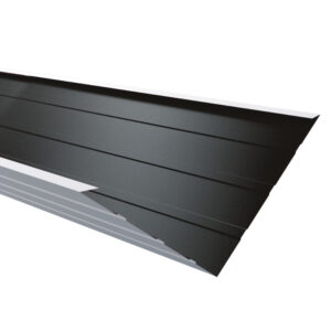 Dolie mare RUFSTER Premium – 0,50 mm – Negru RAL 9005 – Poliester mat structurat (MS)