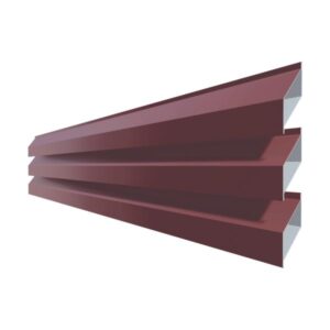 Jaluzea gard dublă RUFSTER – 0,50 mm – Vișiniu RAL 3005 – Poliester mat structurat (MS)