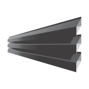 Jaluzea gard dublă RUFSTER – 0,50 mm – Gri-antracit RAL 7016 – Poliester mat structurat (MS)