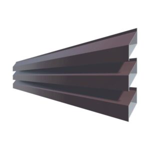 Jaluzea gard dublă RUFSTER – 0,50 mm – Maro RAL 8017 – Poliester mat structurat (MS)