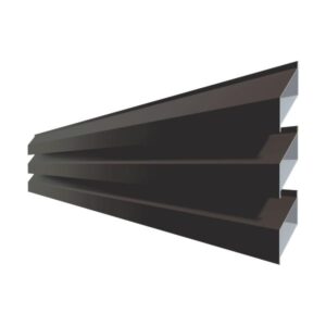 Jaluzea gard dublă RUFSTER – 0,50 mm – Maro-grafit RAL 8019 – Poliester mat structurat (MS)