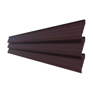 Element jaluzea gard RUFSTER ZT125, grosime tablă 0,45 mm, RAL 8017 MS, maro mat structurat, vopsit pe ambele fețe