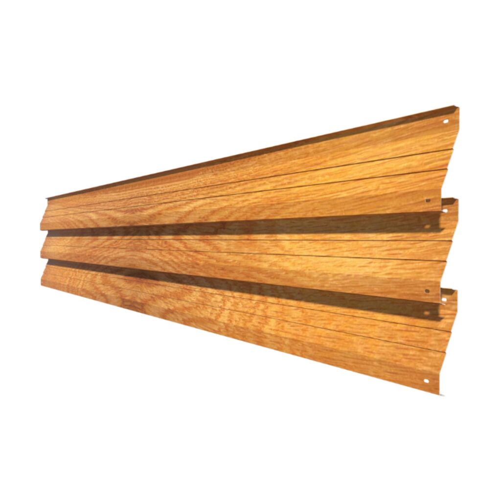 Element jaluzea gard RUFSTER ZT125, grosime tablă 0,50 mm, Stejar auriu, texturat