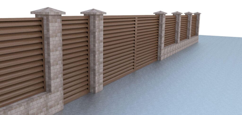 Element jaluzea pentru gard, RUFSTER Z95, grosime 0,45 mm, finisaj texturat, culoare Stejar Dark