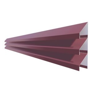 Jaluzea gard V58 RUFSTER – 0,50 mm – Vișiniu RAL 3005 – Poliester mat structurat (MS)